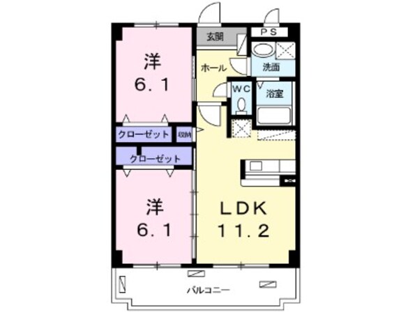 イーストキャッスルの物件間取画像